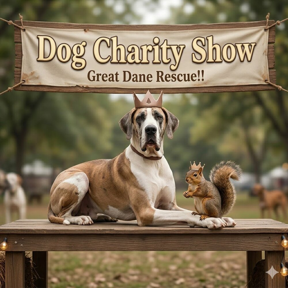 EVERY THURSDAY CHARITY SHOW FOR GREAT DANE RESCUE!!